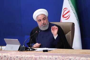 Hassan Rouhani spoke at a Cabinet meeting in Tehran on Wednesday. EPA