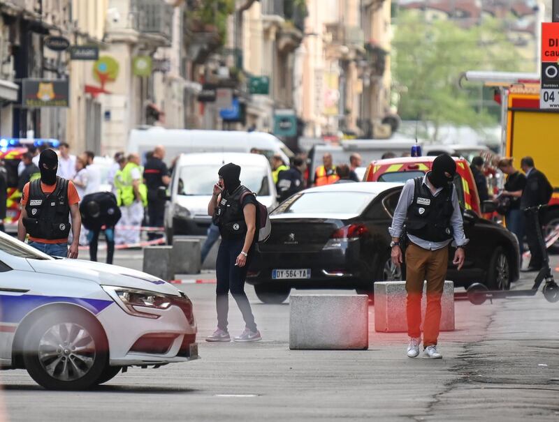 The area where the explosion occurred, on the narrow strip of land between the Saone and Rhone rivers in the historic city centre, has been evacuated. AFP