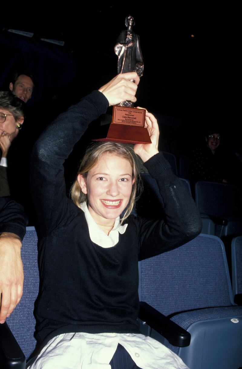 SYDNEY - MARCH 01:  AUSTRALIAN ACTRESS CATE BLANCHETT AT THE SYDNEY CRITICS AWARDS 1994 IN SYDNEY. (Photo by Patrick Riviere/Getty Images).