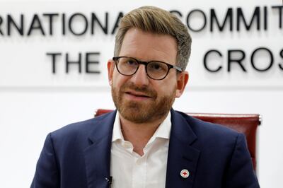 Martin Schuepp, director of operations of the International Committee of the Red Cross, says half of Afghanistan's citizens are in dire need of aid. AP