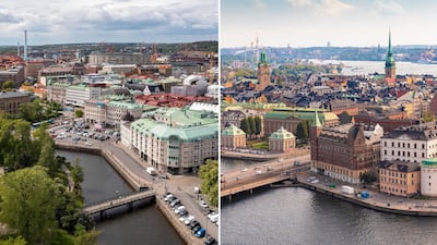 Head to the smaller Swedish city of Gothenburg, left, from the bustling capital Stockholm. Getty Images