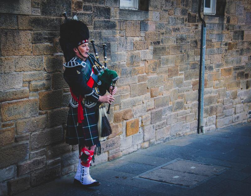 The sounds of a piper in Edinburgh is one part of a trip to Scotland that will stay with tourists long after they return home. Photo: Jamie McInall
