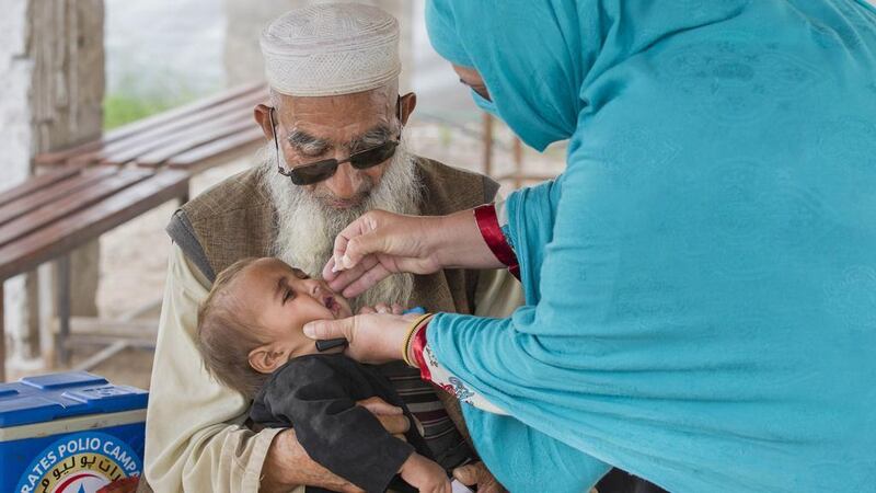 The UAE worked with Bill and Melinda Gates Foundation to vaccinate more than 30 million children in Pakistan against polio. Wam