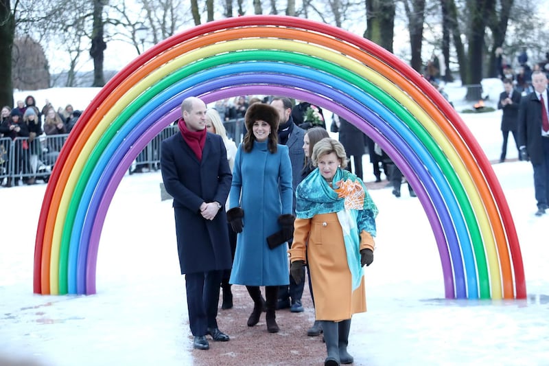Catherine, Duchess of Cambridge,  Prince William, Duke of Cambridge, visit the Princess Ingrid Alexandra Sculpture Park in Oslo, Norway. Chris Jackson / Getty Images