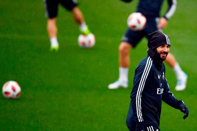 Real Madrid's French forward Karim Benzema. AFP