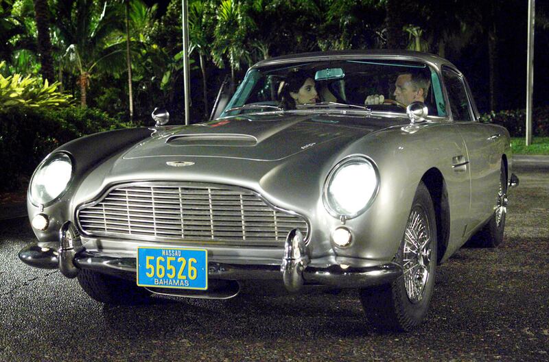 Aston Martin DB5 that was used in the James Bond movie 'Goldfinger' 1964. REX Shutterstock
