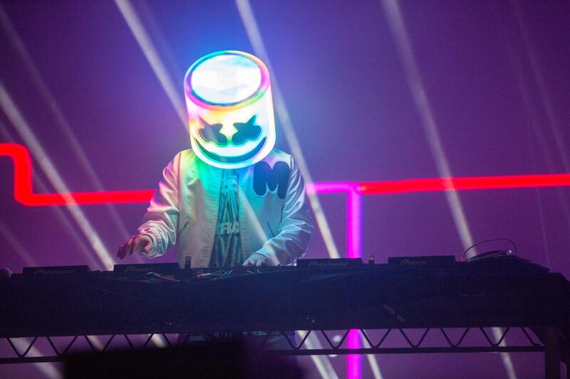 Marshmello performs at RedfestDXB. Courtesy of Virgin Radio