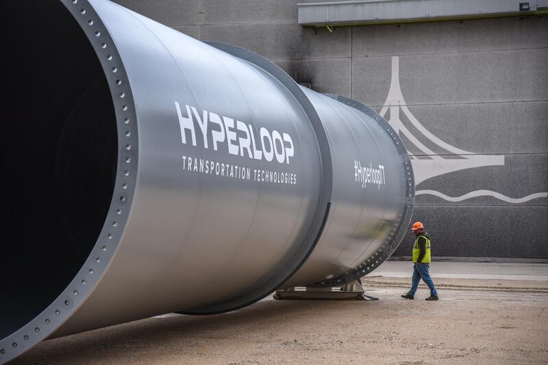 Hyperloop TT passenger tubes have arrived in France for construction ahead of a testing period in 2018. Courtesy Hyperloop TT