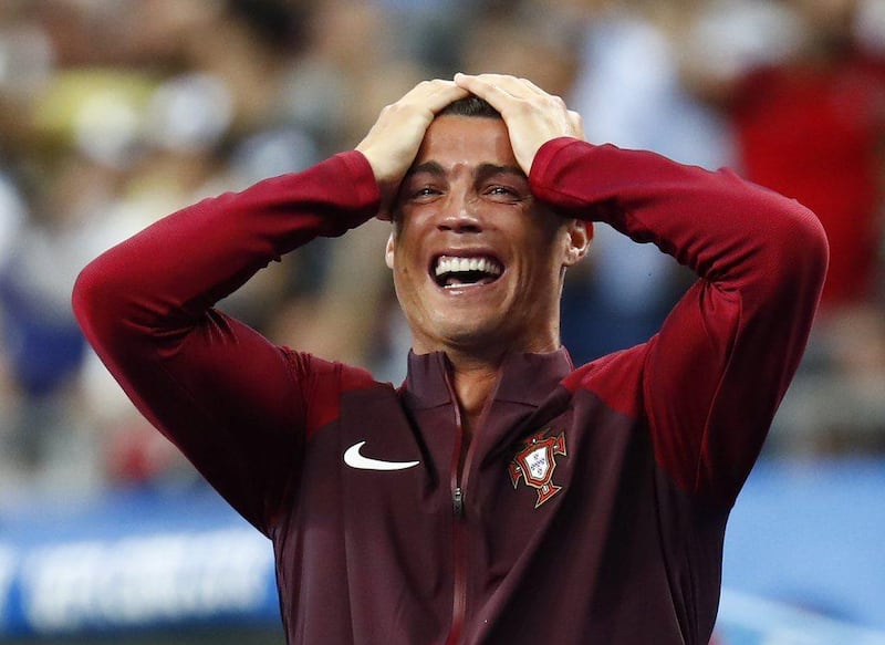 Portugal's Cristiano Ronaldo reacts after Eder scores their goal in the Uefa Euro 2016 Final against France at the Stade de France, 10 July 2016. Kai Pfaffenbach / Reuters