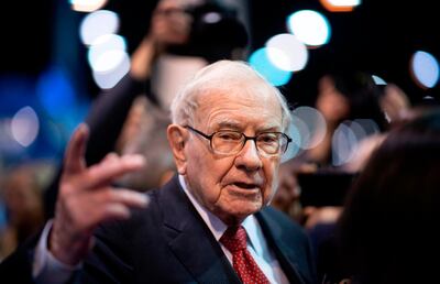 (FILES) In this file photo taken on May 4, 2019 Warren Buffett, CEO of Berkshire Hathaway, speaks to the press as he arrives at the 2019 annual shareholders meeting in Omaha, Nebraska. Billionaire Warren Buffett announced on July 1, 2019 that he donated $3.6 billion worth of Berkshire Hathaway stock to the Bill & Melinda Gates Foundation and four other charities.
Buffett, 88, nicknamed the "Oracle of Omaha," will convert 11,250 of class "A" Berkshire shares into 16.9 million class "B" shares, Berkshire Hathaway said in a news release.
 / AFP / Johannes EISELE
