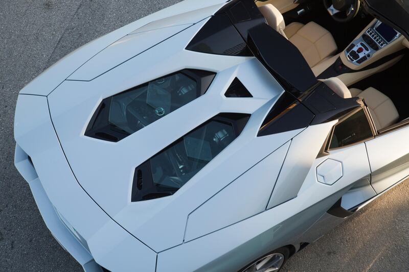 Lamborghini's Aventador Roadster. Photo courtesy Lamborghini