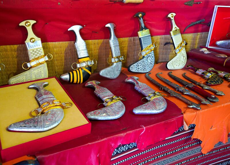 Arabic daggers are seen across most of the region, in varying sizes and designs 