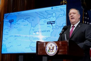 Secretary of State Mike Pompeo speaks at the National Press Club in Washington, DC, US, January 12, 2021. Reuters