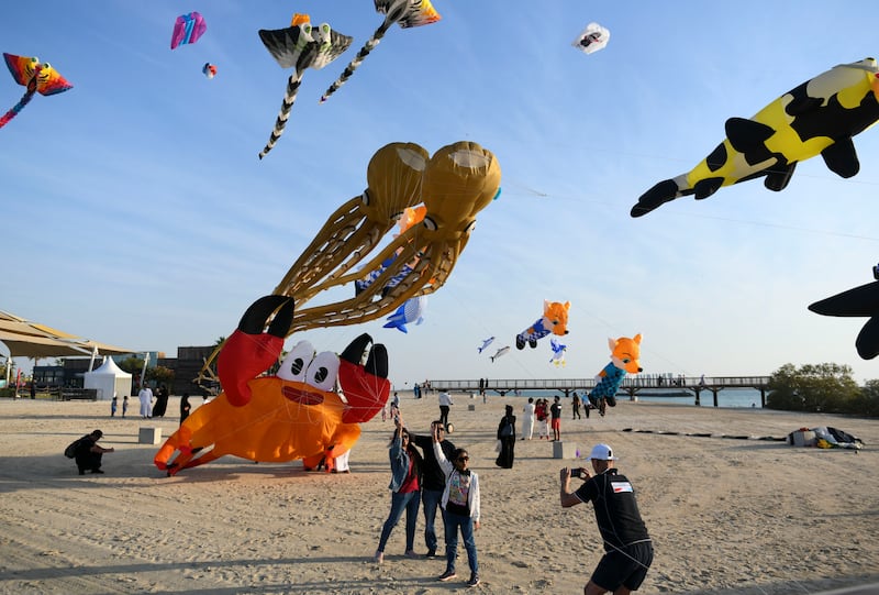 In addition to kite-flying, there are also kite-making and decoration workshops 