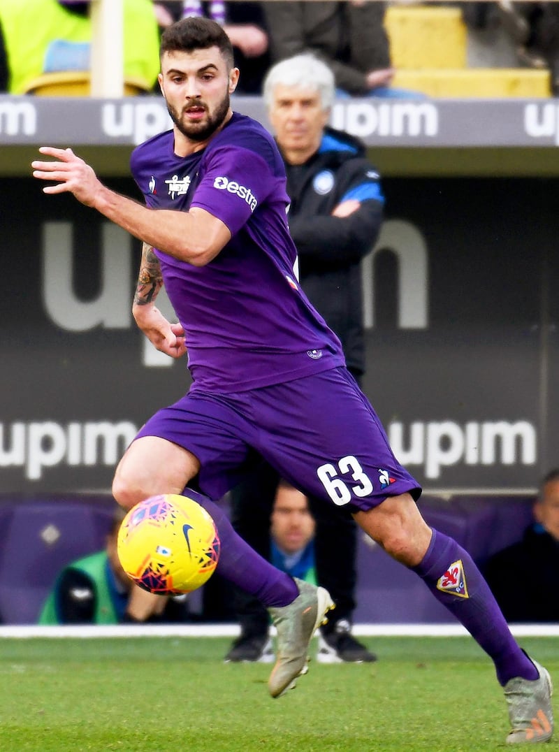 Fiorentina foward Patrick Cutrone, on loan from Premier League Wolves, is one of three players to test positive at the club. EPA