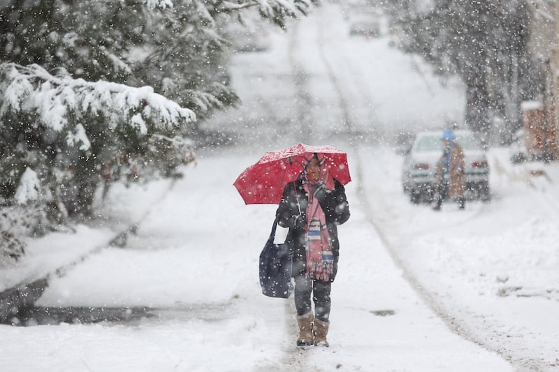 A street in Iran after heavy snow fall. Reuters