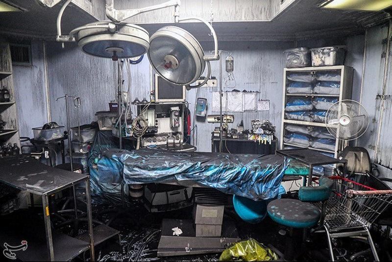 A damaged room of a medical clinic is seen at the site of an explosion in the north of the Iranian capital Tehran. REUTERS