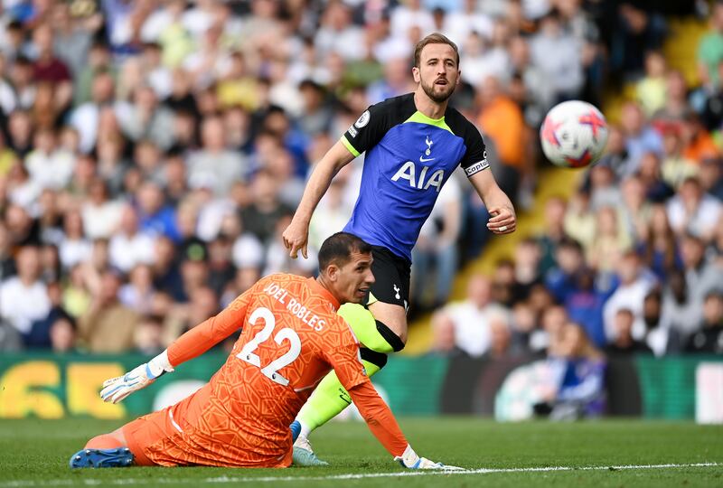 2) Harry Kane (Tottenham Hotspur) 30 goals in 38 matches; three assists; minutes per goal 114. Getty