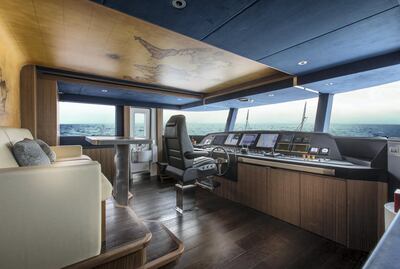 Majesty 140 - Interior - Wheel House. Courtsey: Seven Media