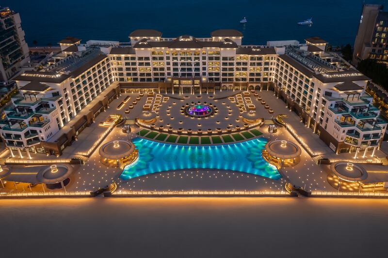 Taj Exotica Resort & Spa, The Palm, Dubai, says it has the longest swimming pool on Palm Jumeirah.