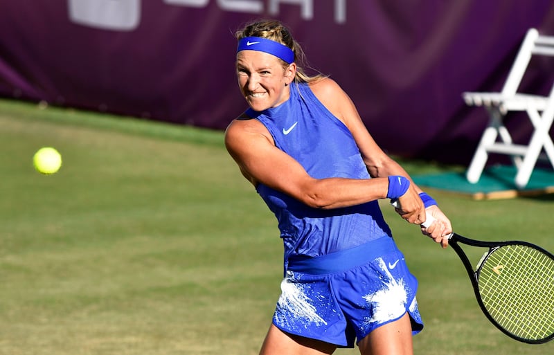 Victoria Azarenka is competing at Wimbledon after becoming a mother. Atienza / EPA