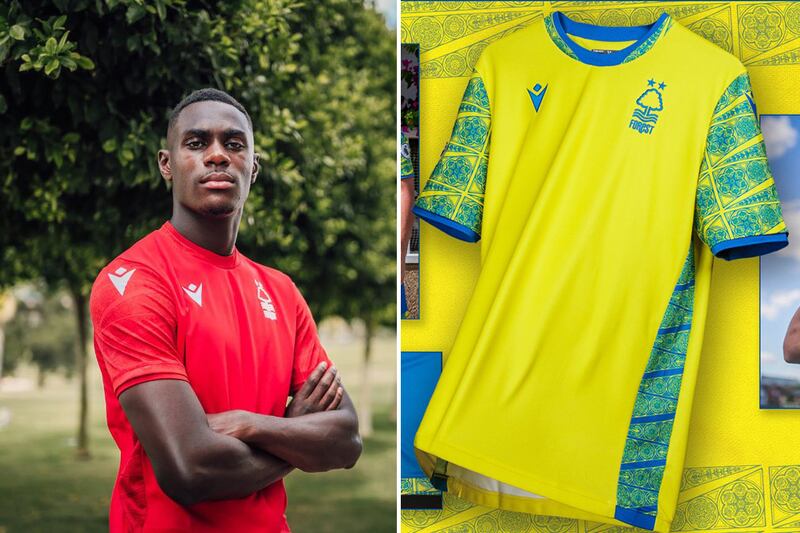 No 20: Nottingham Forest's home and away kits. Photo: Nottingham Forest / Twitter