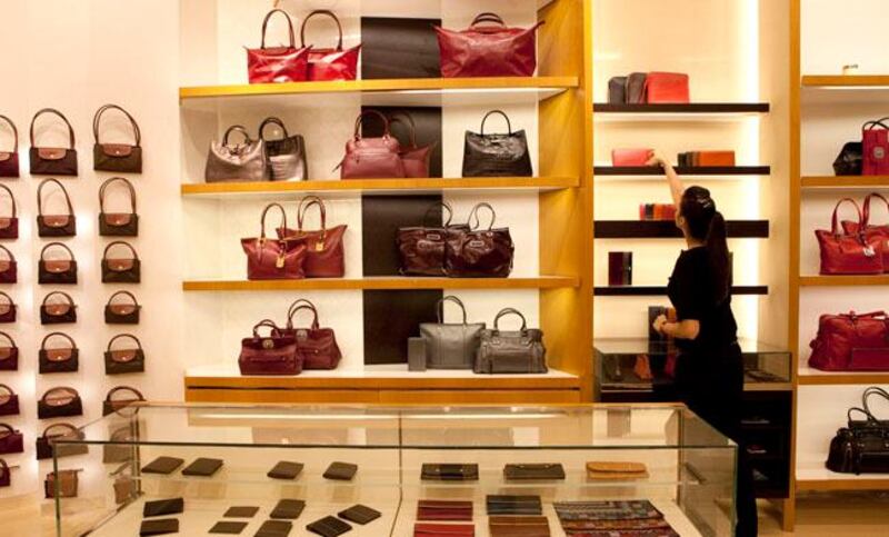 Dubai, United Arab Emirates, Sep 25, 2012 -  Longchamp new store at mall of the emirates. ( Jaime Puebla / The National Newspaper )