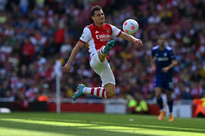 Cedric Soares - 7: Should have made it 3-0 in first half when Leeds clearance landed at his feet but full-back blazed shot over. Sent over dangerous crosses into the Leeds box from the right all afternoon. AFP