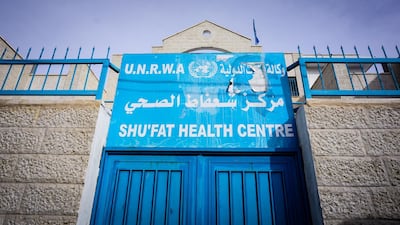 UNRWA Shuafat health centre in Shuafat camp in Jerusalem. Jack Moore / The National