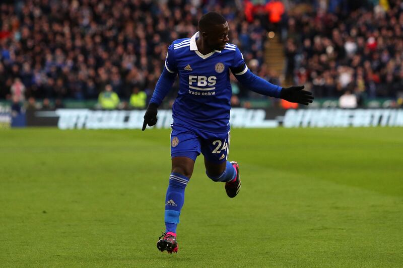 Nampalys Mendy celebrates scoring. AFP