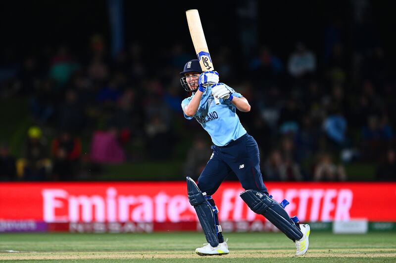 England batter Natalie Sciver bats during the 2022 Women's Cricket World Cup final. Getty