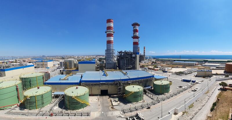The Rades C power plant in Tunisia. A nationwide power cut on Wednesday lasted for about two hours