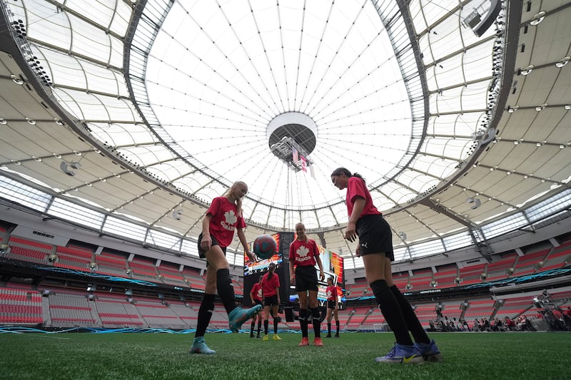 BC Place Stadium in Vancouver, Canada, will host the 2026 World Cup. AP