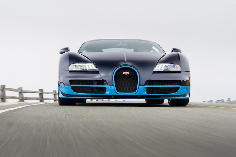 The new Tesla matches the 2015 Bugatti Veyron Grand Sport Vitesse from 0 to 60mph. Courtesy Bugatti