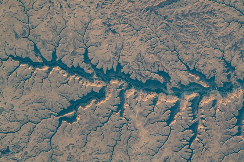 Wadis, or river valleys that are dry in winter months, in Yemen were captured by UAE astronaut Sultan Al Neyadi on May 16, 2023.