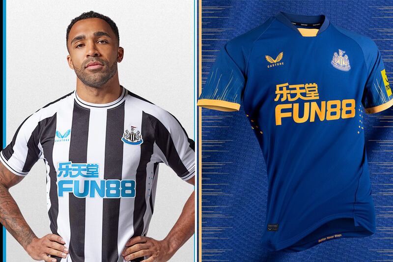 No 11: Newcastle United's home and away kits. Photo: Newcastle United / Twitter