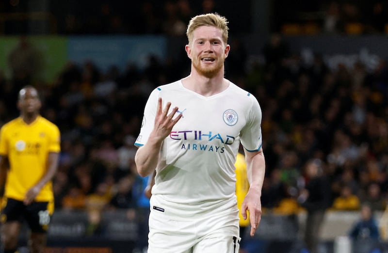 =6) Kevin De Bruyne (Manchester City) 15 goals in 30 games. Reuters