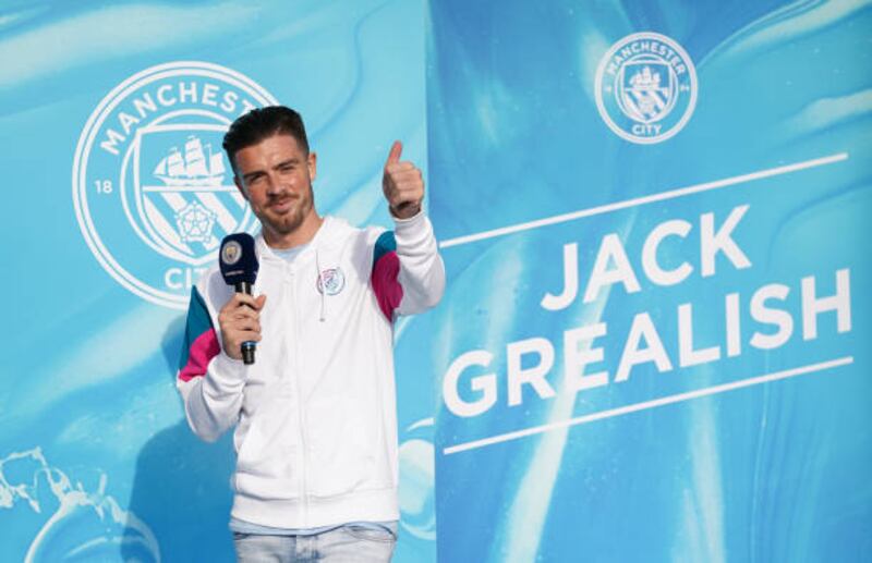 Manchester City's new £100m signing Jack Grealish.