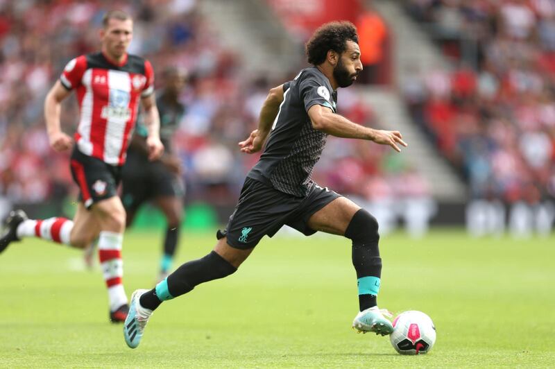 Liverpool 4 Arsenal 1, Saturday, 8.30pm. The two sides with a 100 per cent record meet. But Liverpool, despite Arsenal’s good start, should win comfortably thanks to the London side’s shaky backline. Mohamed Salah, pictured, and Sadio Mane should have a field day. PA Photo