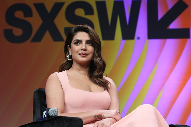 Priyanka Chopra spoke on stage with Amazon Studios' head at Austin's South by Southwest Film Festival. AP