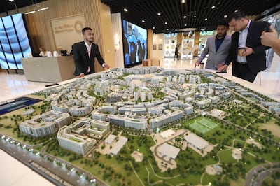 A miniature scale of the residences planned for Expo City Dubai. Ruel Pableo / The National
