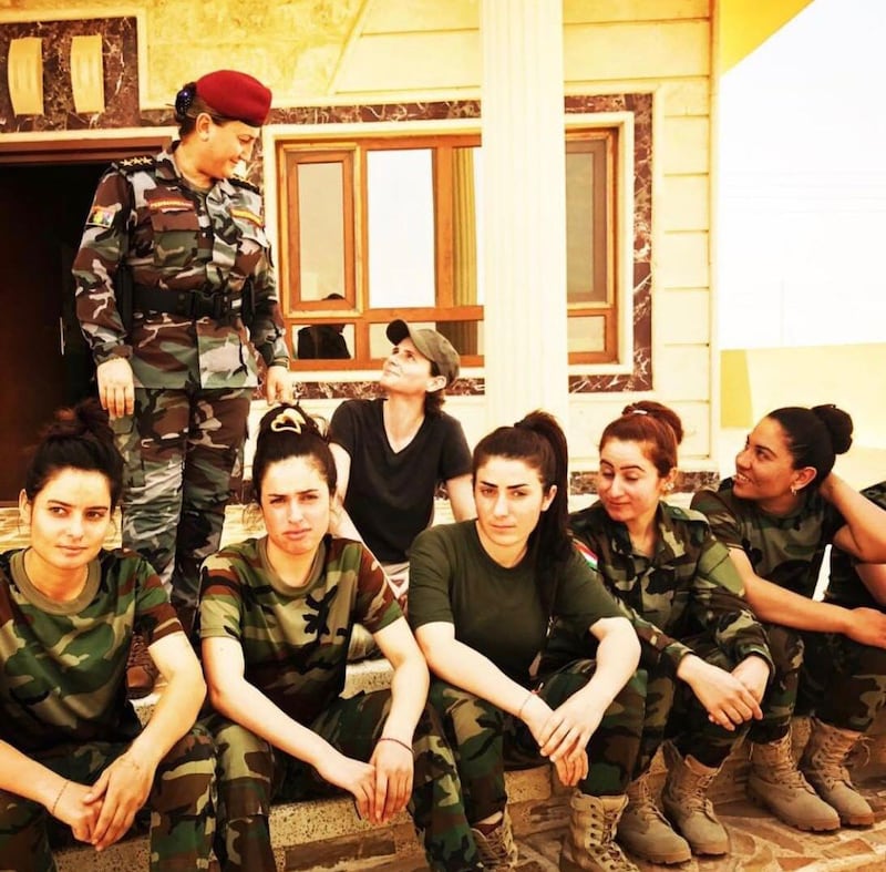 A women's brigade in Kurdistan. Photo by Fiammetta Venner