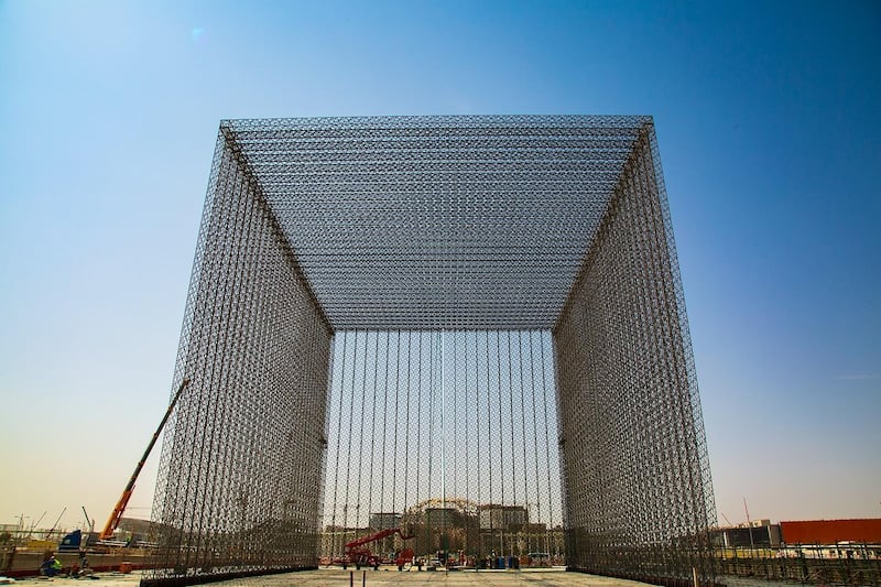 The three gates are the largest single pieces to arrive at the Expo site to date. Courtesy: Expo 2020 / UPS