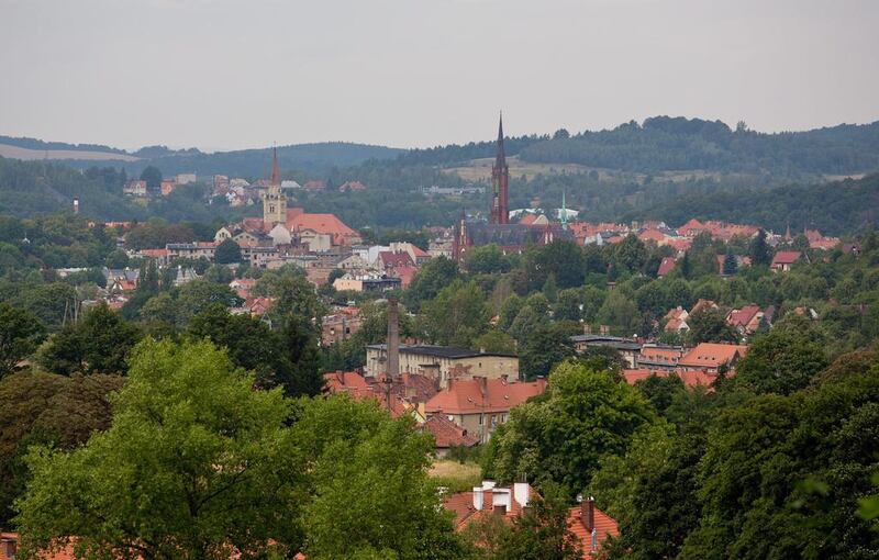 A general view of the city of Walbrzych, Poland, Friday, Aug. 28, 2015, near which a Nazi gold train is believed to be hidden. AP Photo