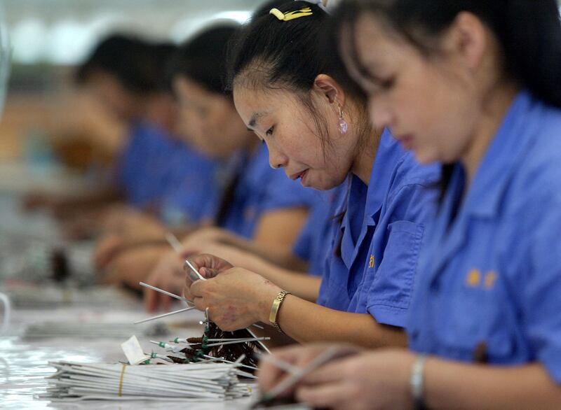 The production process is labour intensive. Some of the pieces are custom-made. AFP