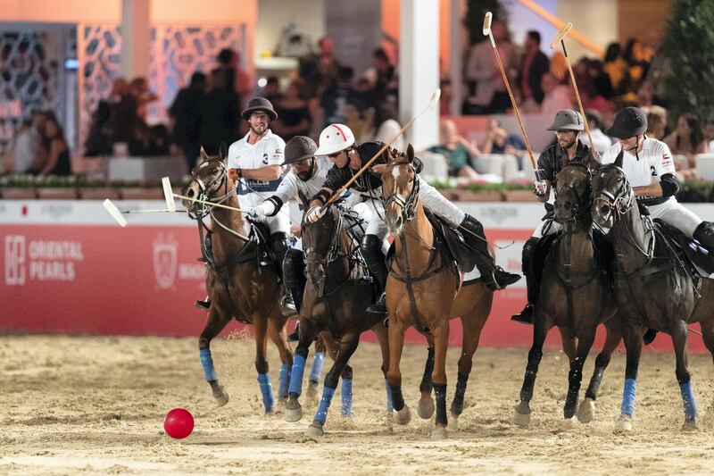 Beach Polo Cup Dubai 2018 Day 2 - Team Tonino Lamborghini Residences vs Team Hills Advertising. Courtesy Twister Middle East