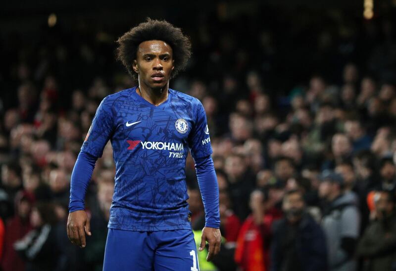 Chelsea's Willian opened the scoring against Liverpool on 13 minutes. Reuters