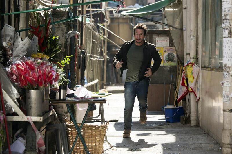 Mark Wahlberg runs during a scene for Transformers: Age of Extinction. Tyrone Siu / Reuters