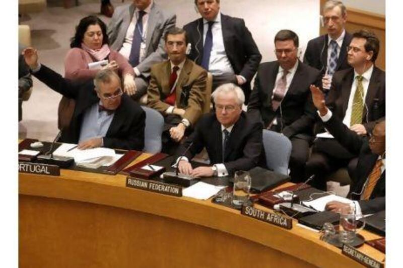 The Russian veto at the UN Security Council should have come as no surprise to the United States, a reader argues, because Washington has a long history of exercising its veto on Palestinian issues. Jason DeCrow / AP