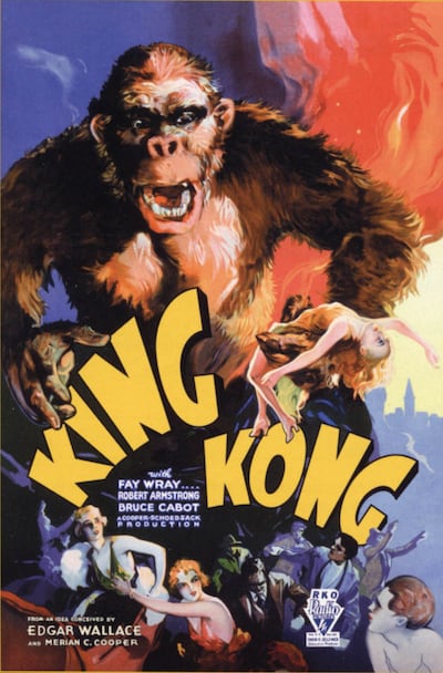 The movie poster for the 1933 'King Kong', the film that transfixed young Nakli less for its giant ape attempting to evade its captors than   the 102-storey New York landmark being scaled while doing so. Photo: Universal History Archive / UIG via Getty images